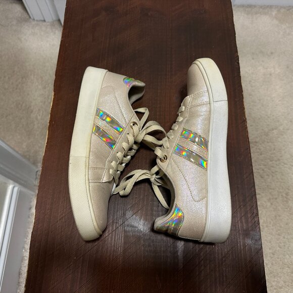 Charleston Shoe Co. Chessey Sneaker - Tan/Champagne/Metallic - Picture 5 of 12